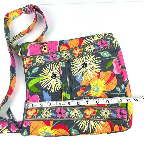 Vera Bradley Jazzy Blooms Crossbody Bag Floral Colorful Hipster Handbag Purse - Picture 7 of 9